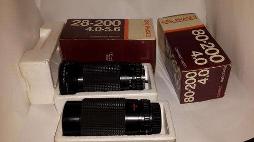 Two vintage CPC 80x200mm 28x200mm  Camera lenses